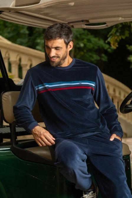pyjama homme taille S blue foncé