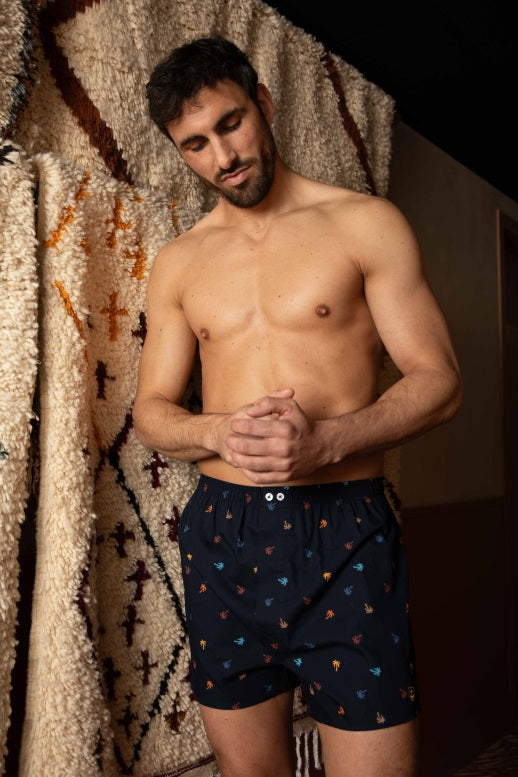 homme portant un caleçon taille 2 de la collection caleçon homme mariner underwear