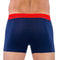 Set van 3 Biologisch Katoen Stretch Shorts - BLAUW/WIT/Rood