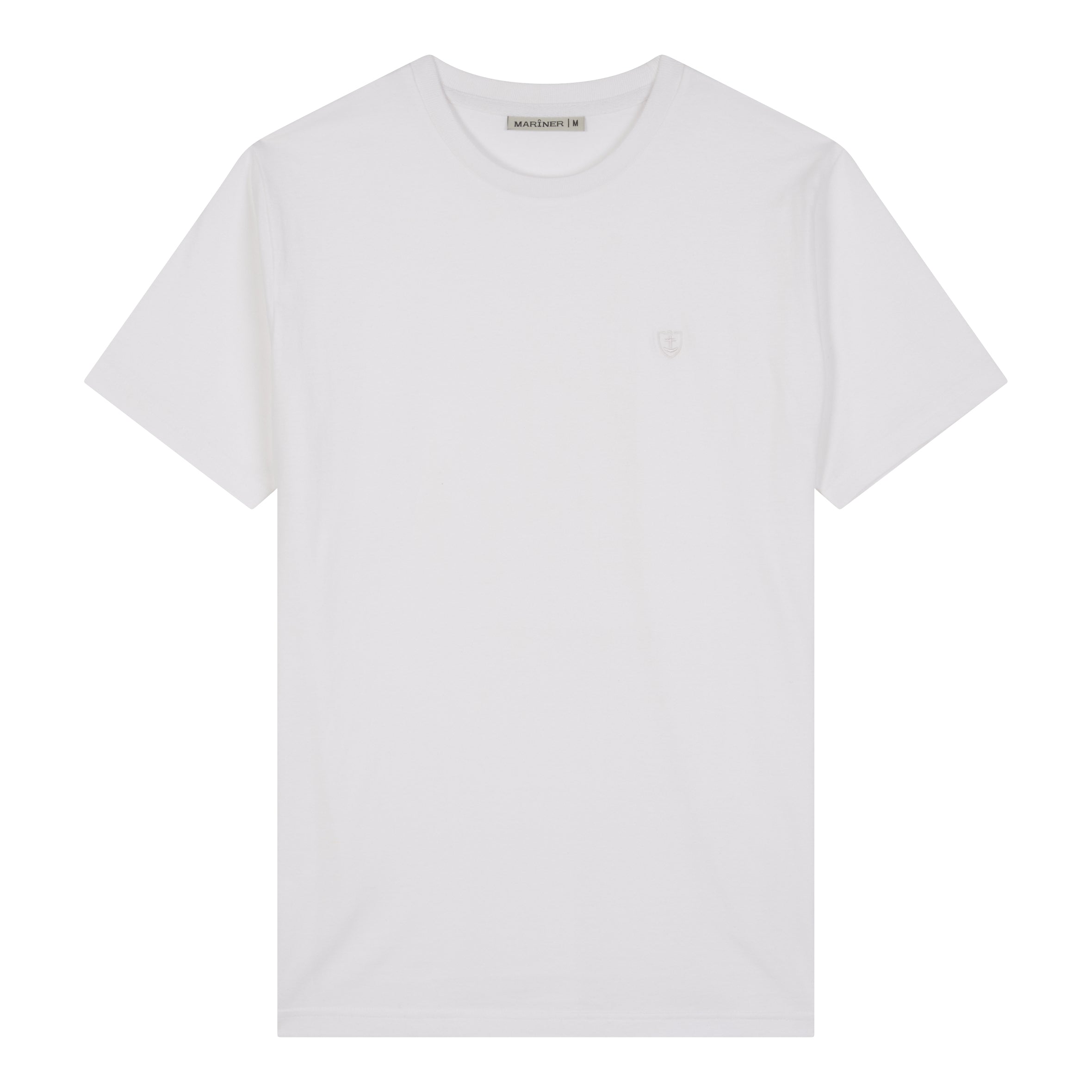 T-shirt en Jersey de Pur Coton Peigné BLANC 6083