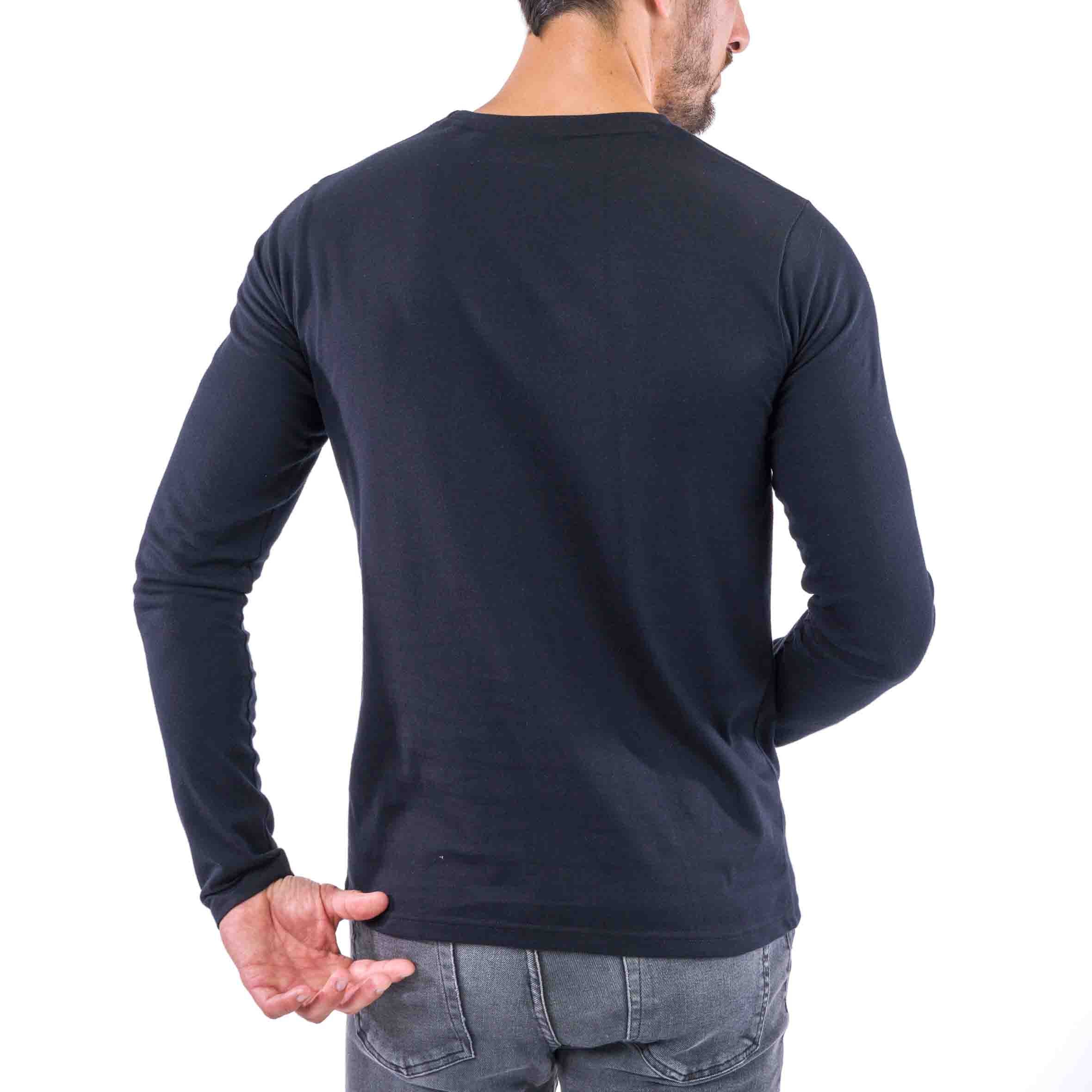 T-shirt en Jersey de Pur Coton Peigné Noir