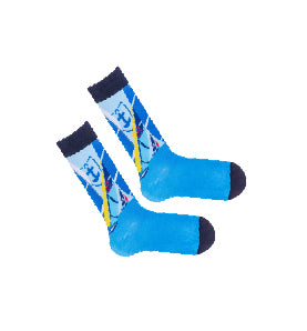 Chaussettes Homme Bambou imprimées Voiliers BLEU 9042