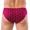 Set van 2 HIGH WAY slips in Gemerceriseerd Cotton Jersey met BORDEAUX en MARINE Print