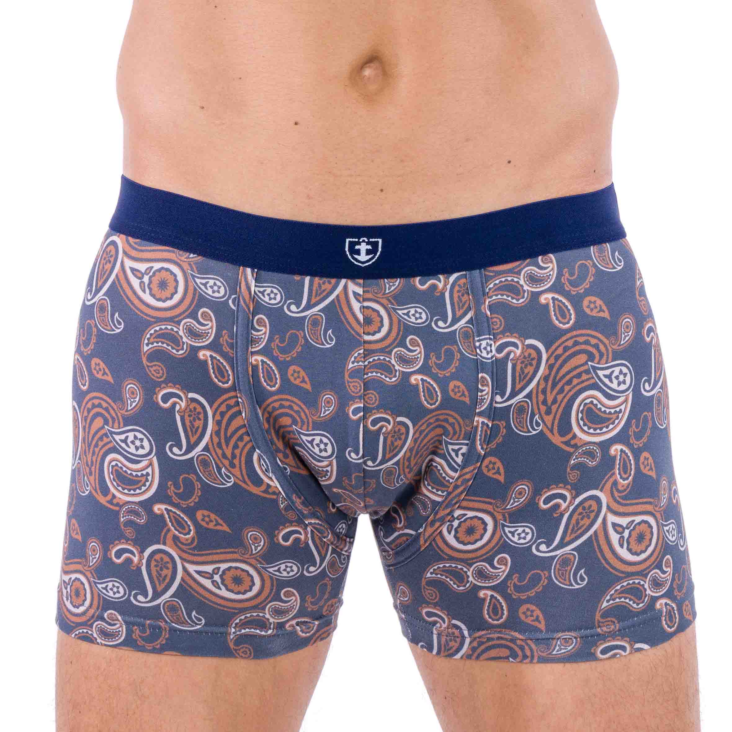 Lot de 2 Shortys en Coton BIOLOGIQUE Stretch ANTHRACITE D219.2