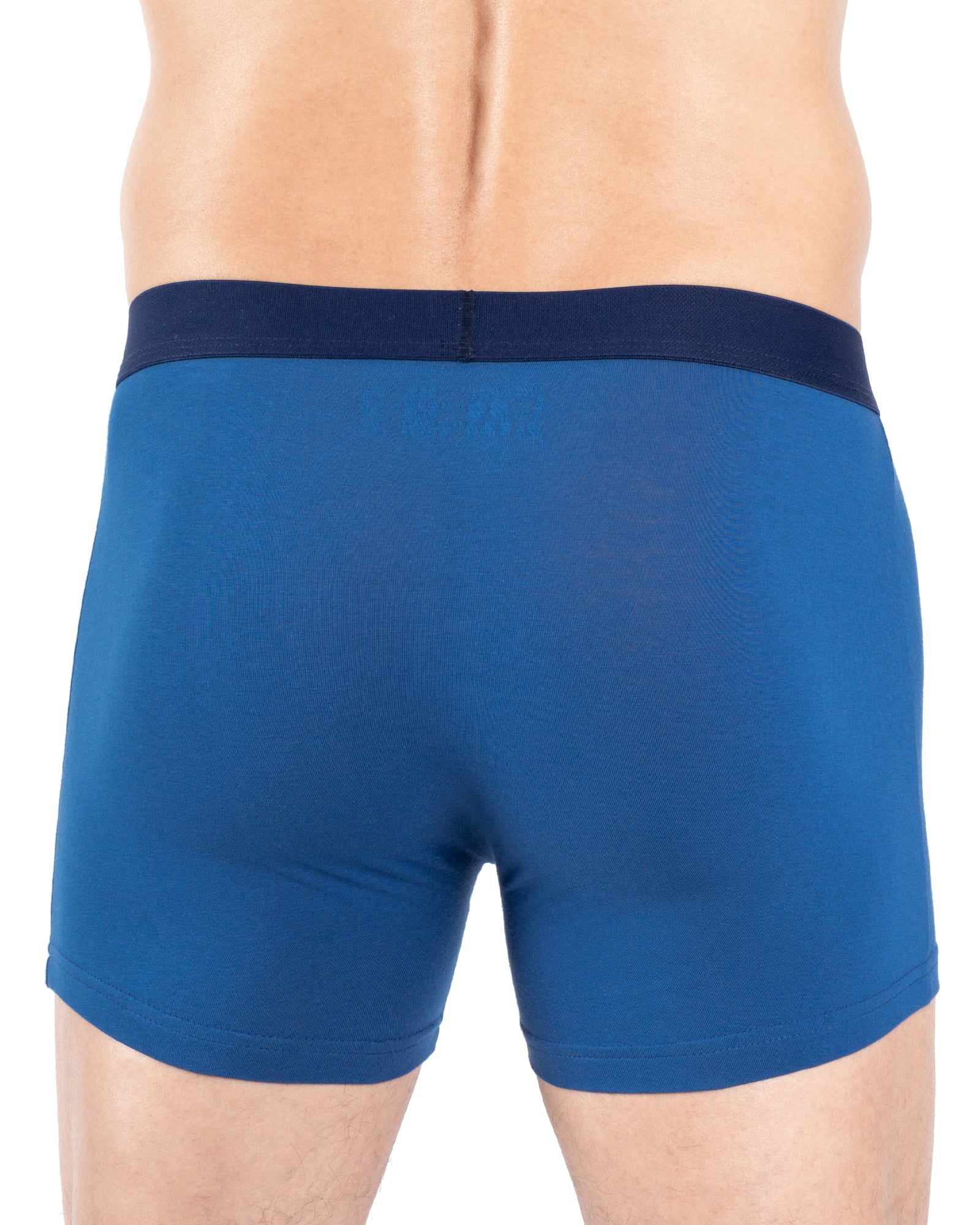 Lot de 2 Shortys en Coton BIO Stretch MARINE et INDIGO E230.2