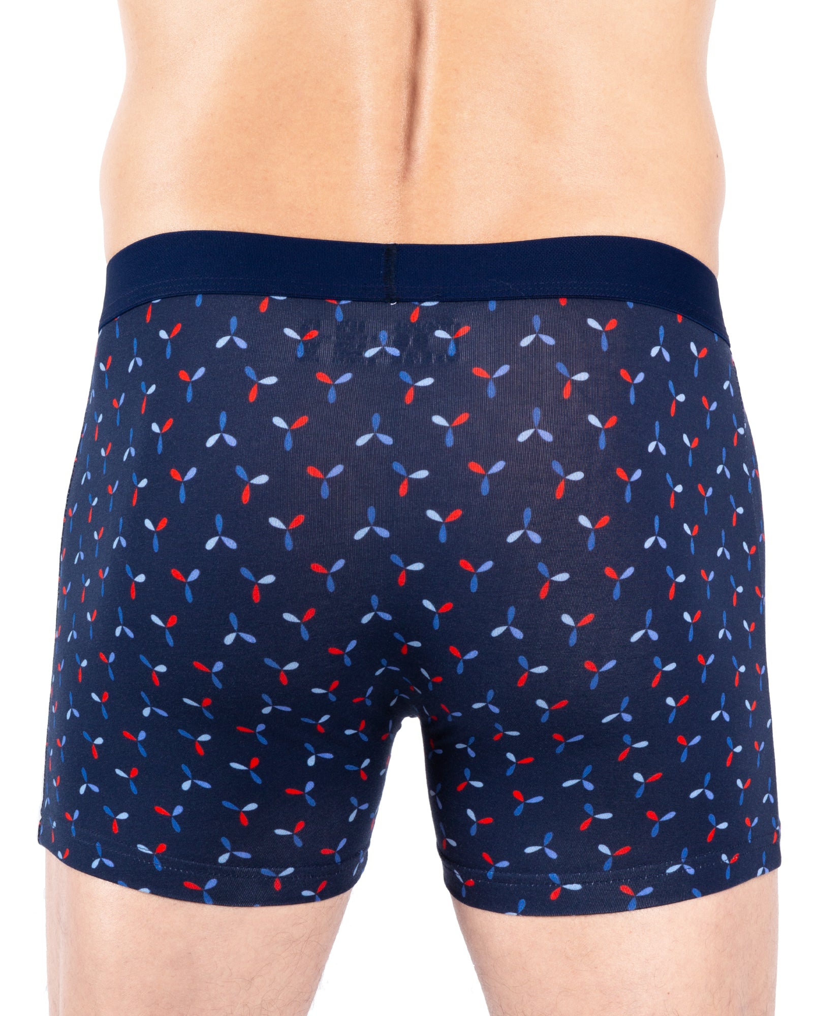 Lot de 2 Shortys en Coton BIO Stretch MARINE et INDIGO