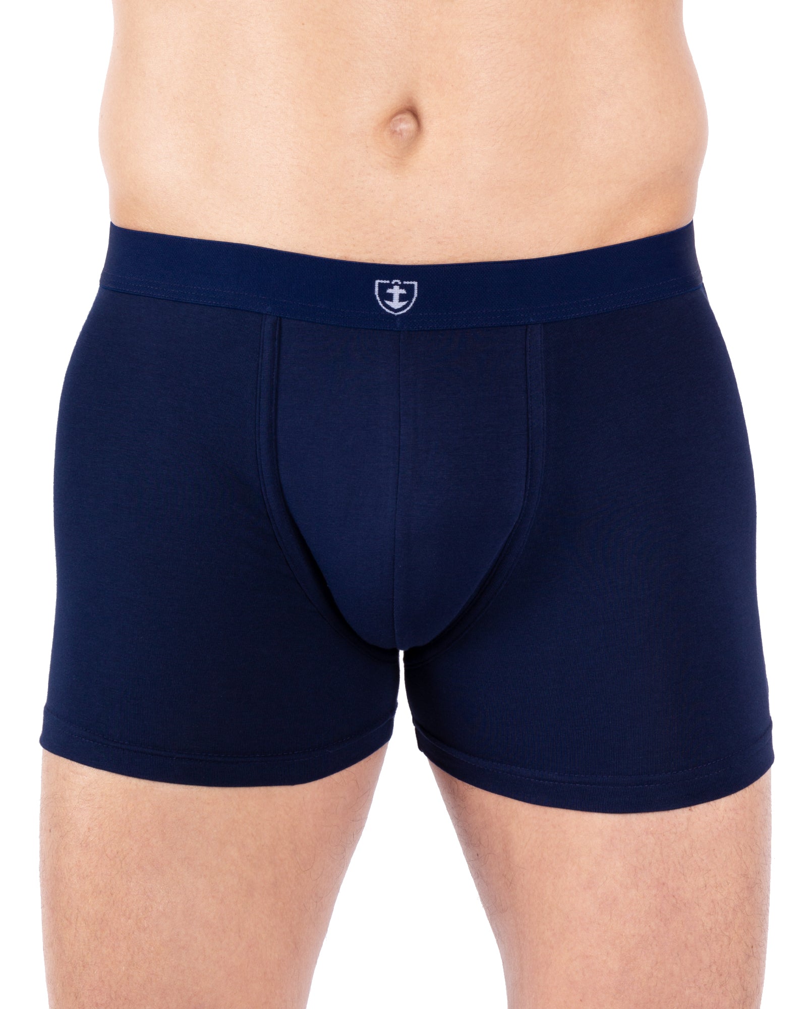 Lot de 2 Shortys en Coton ORGANIQUE Stretch MARINE et DENIM E233.2