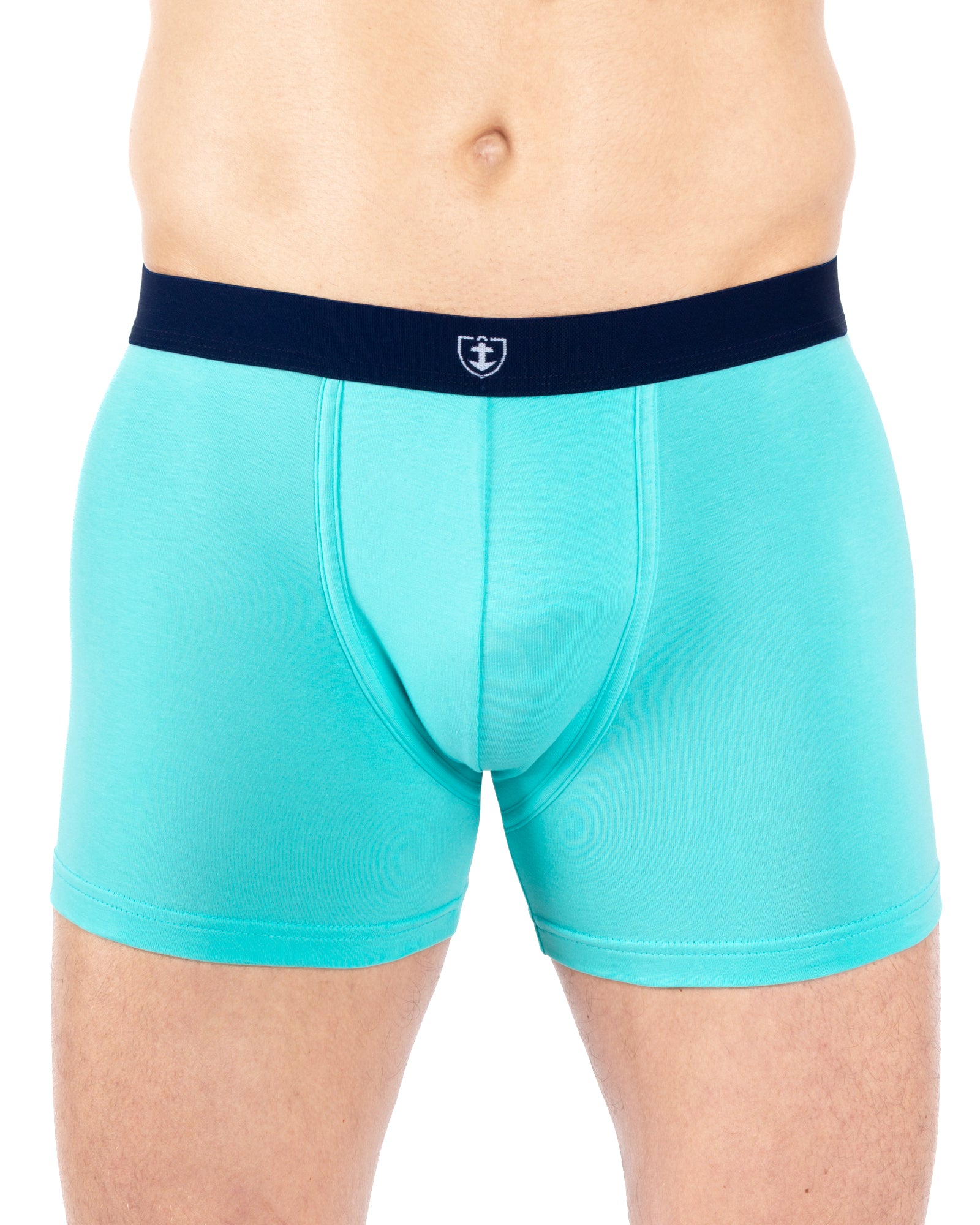 Lot de 2 Shortys en Coton BIOLOGIQUE Stretch BLEU LAGON