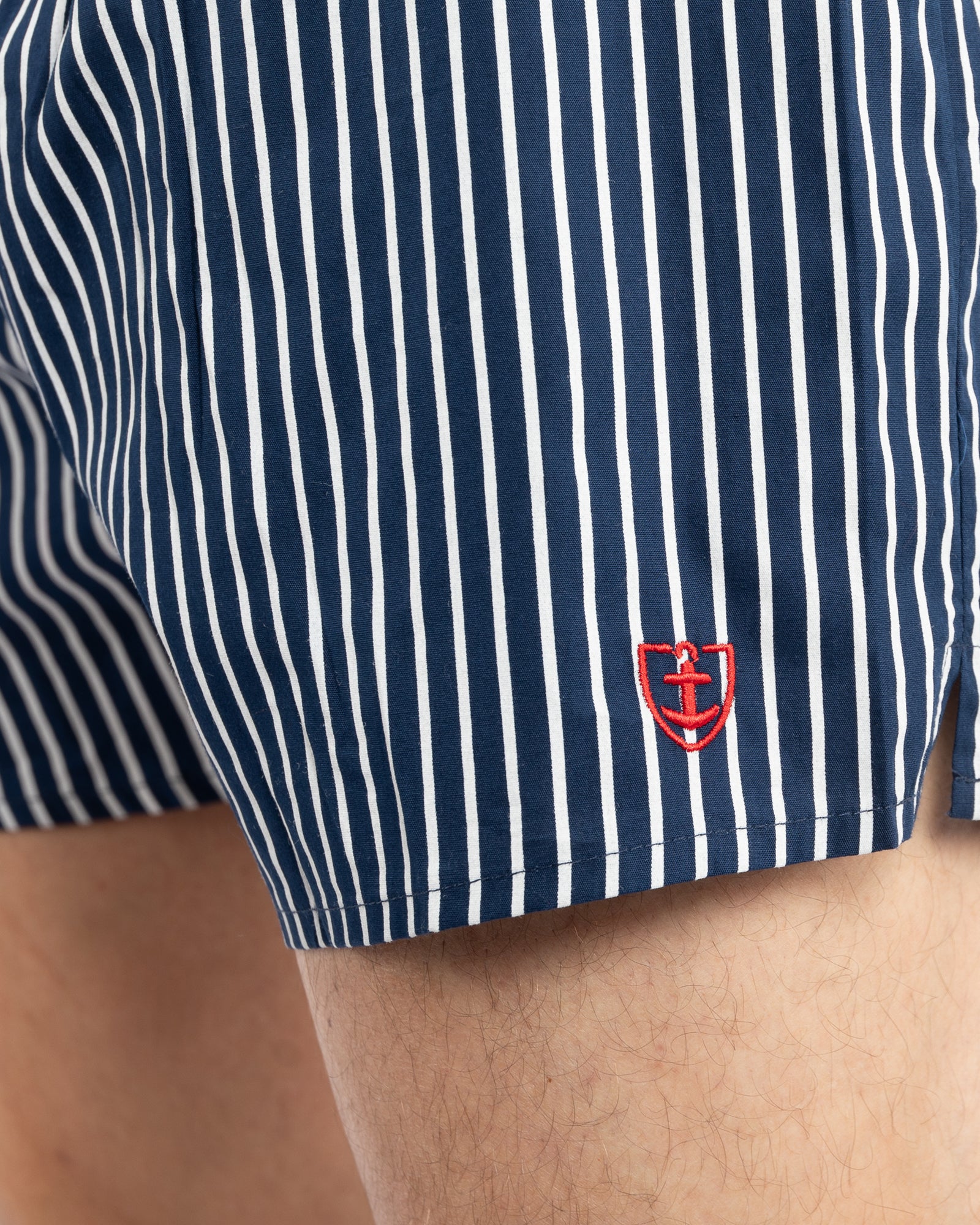Set van 2 Boxershorts bedrukte Poplin ruit en erwten