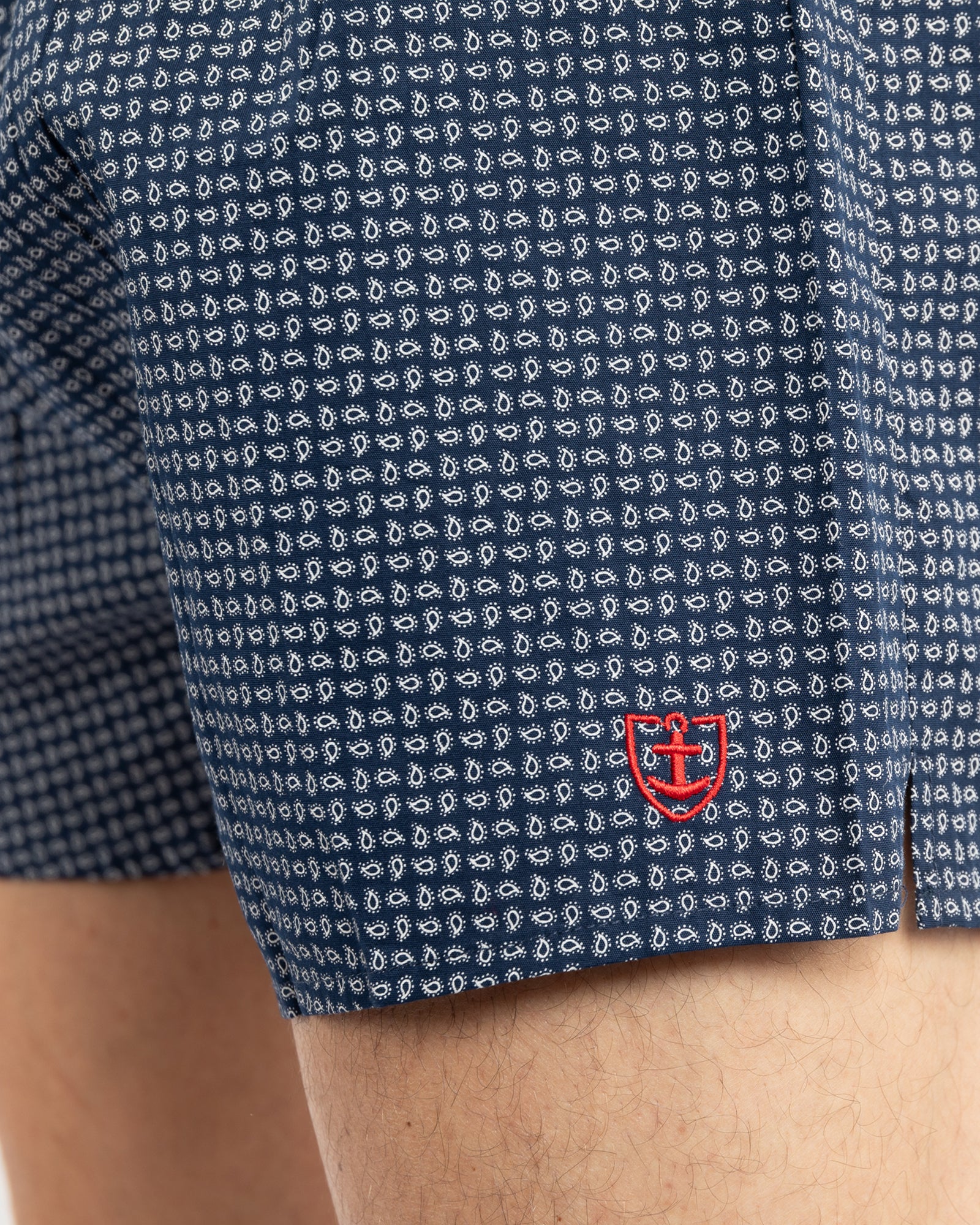 Set van 2 Boxershorts bedrukte Poplin ruit en erwten