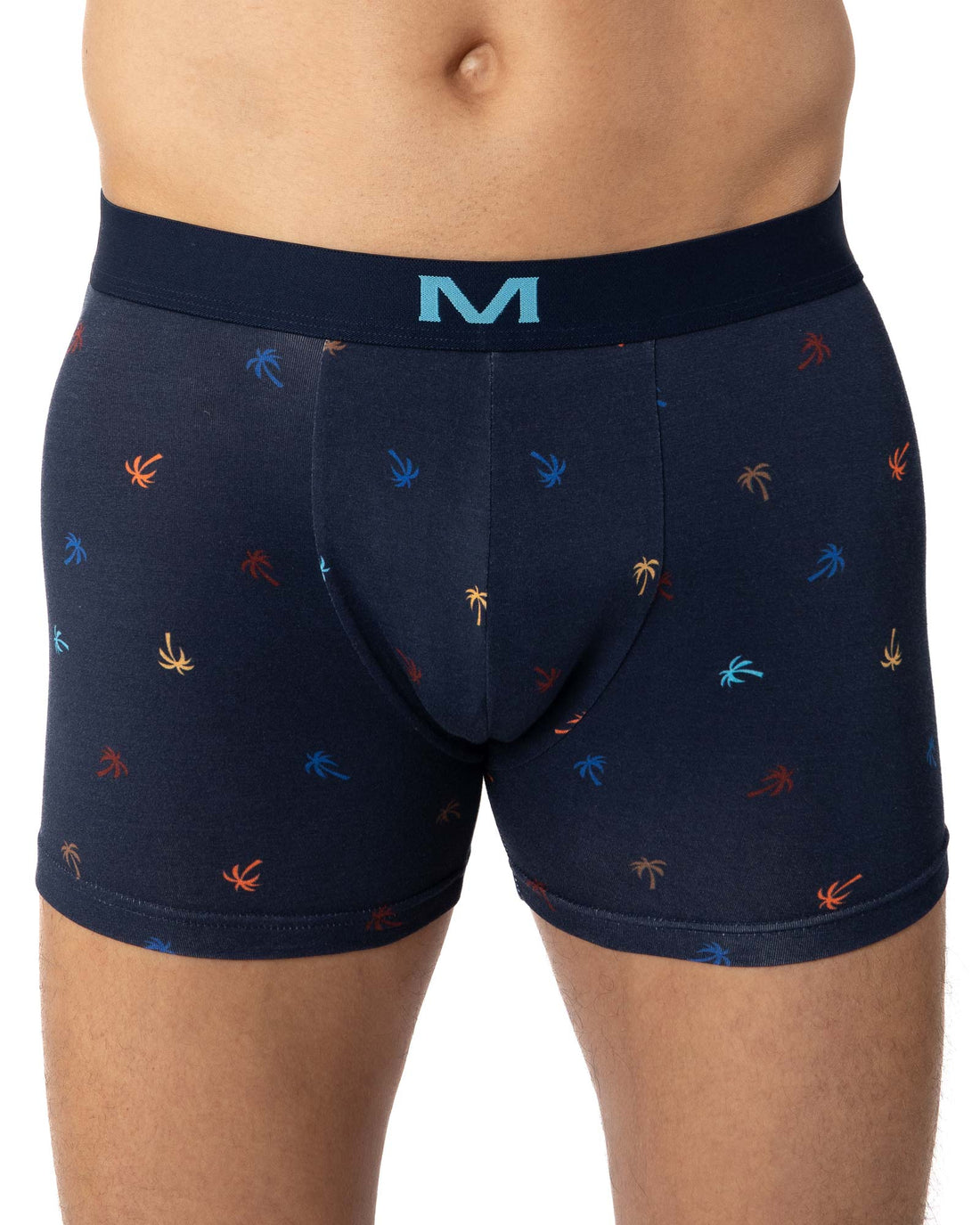 Pack de 2 Shortys en Coton biologique Stretch MARINE et TURQUOISE G265.2