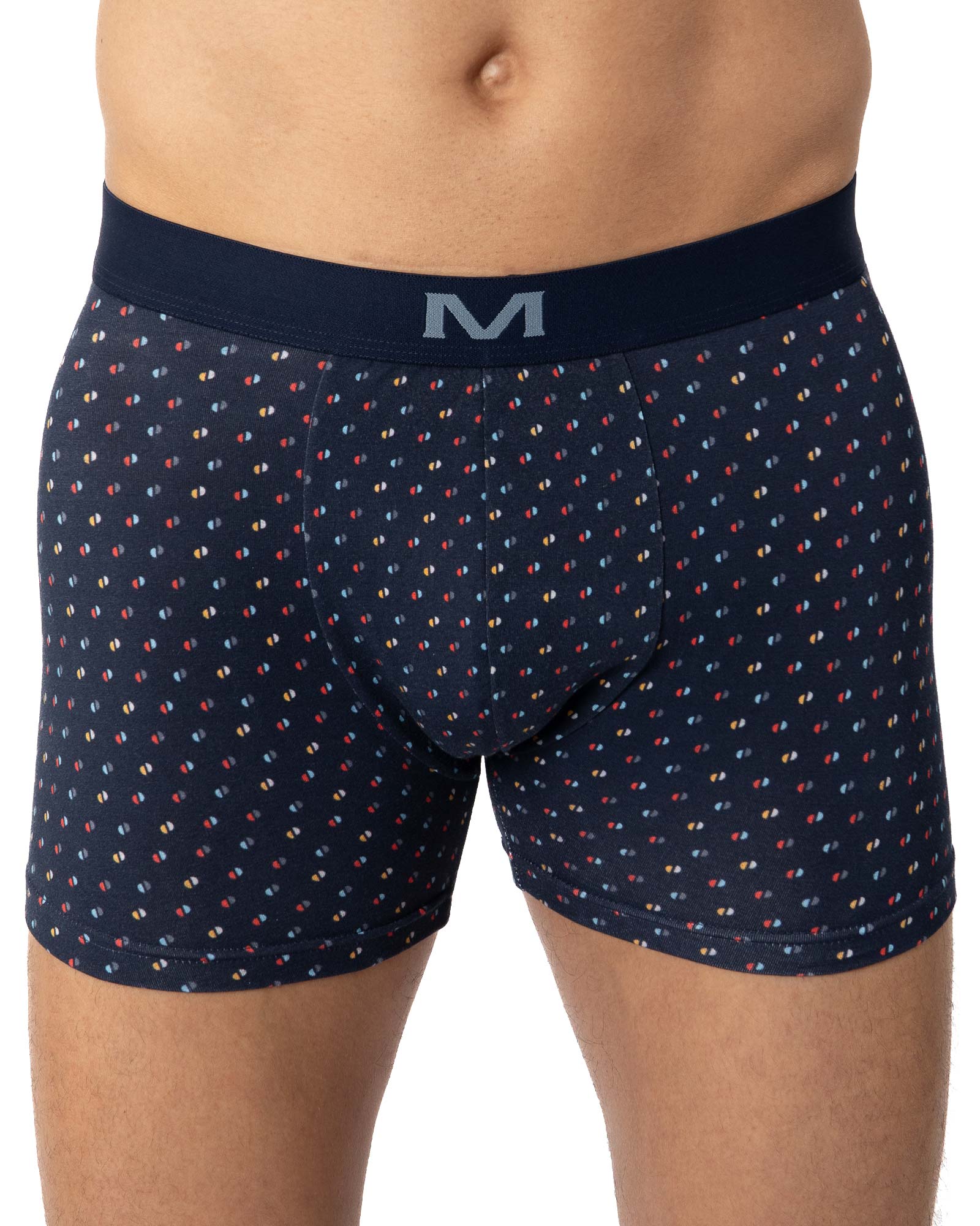 lot de 2 boxers en Coton biologique Stretch MARINE et ANTHRACITE G267.2