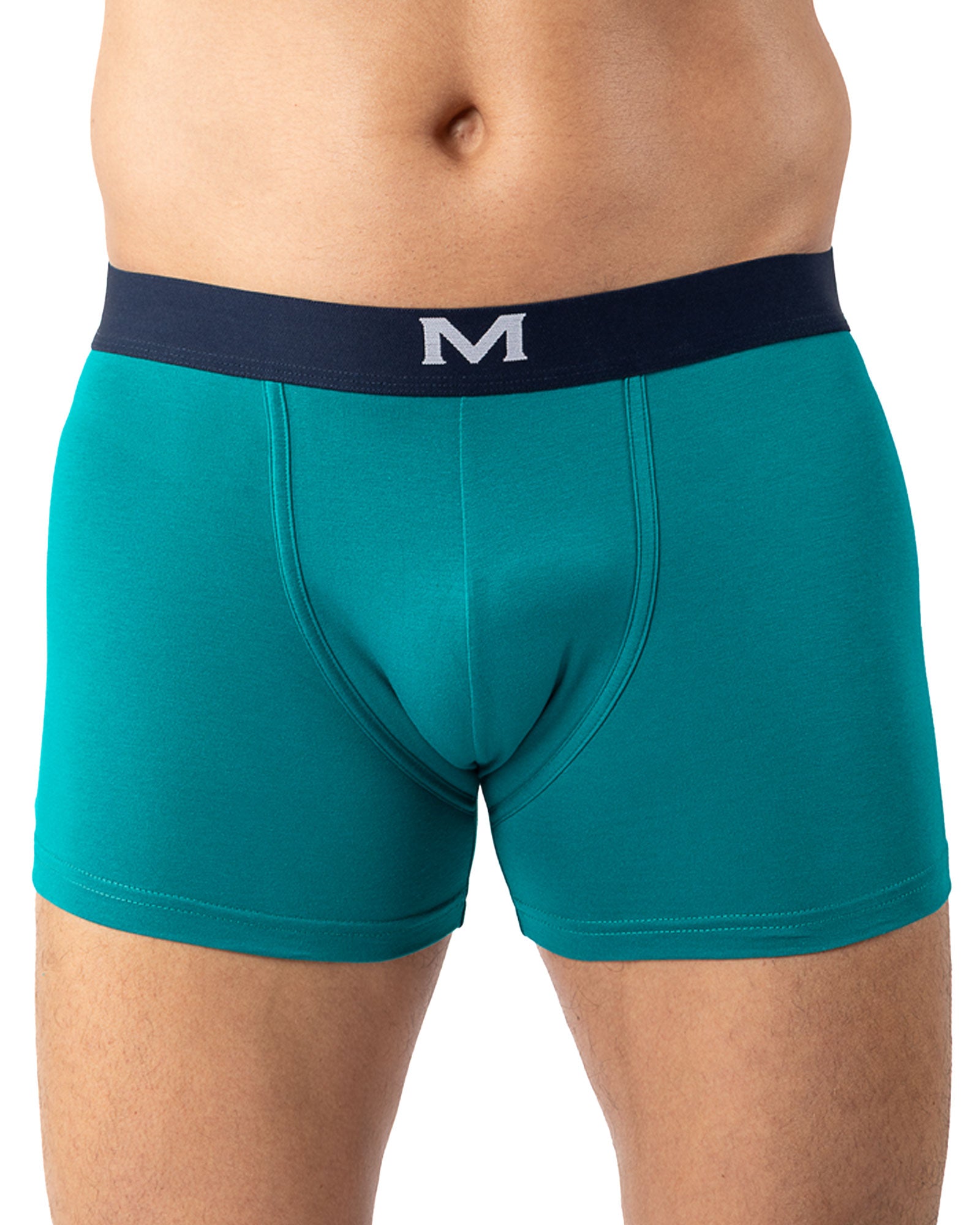 3-pack Organic Cotton Stretch Navy-Canard geprinte Shortys I203.3