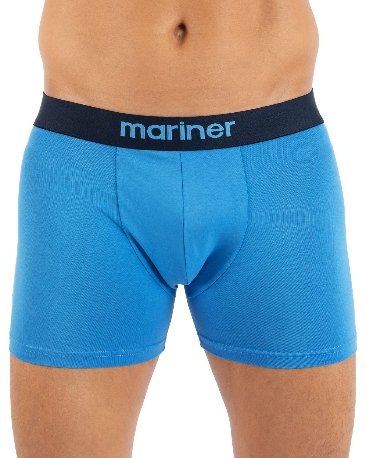 3-pack boxershorts met indigoranje opdruk van biologisch katoen Stretch I205.3