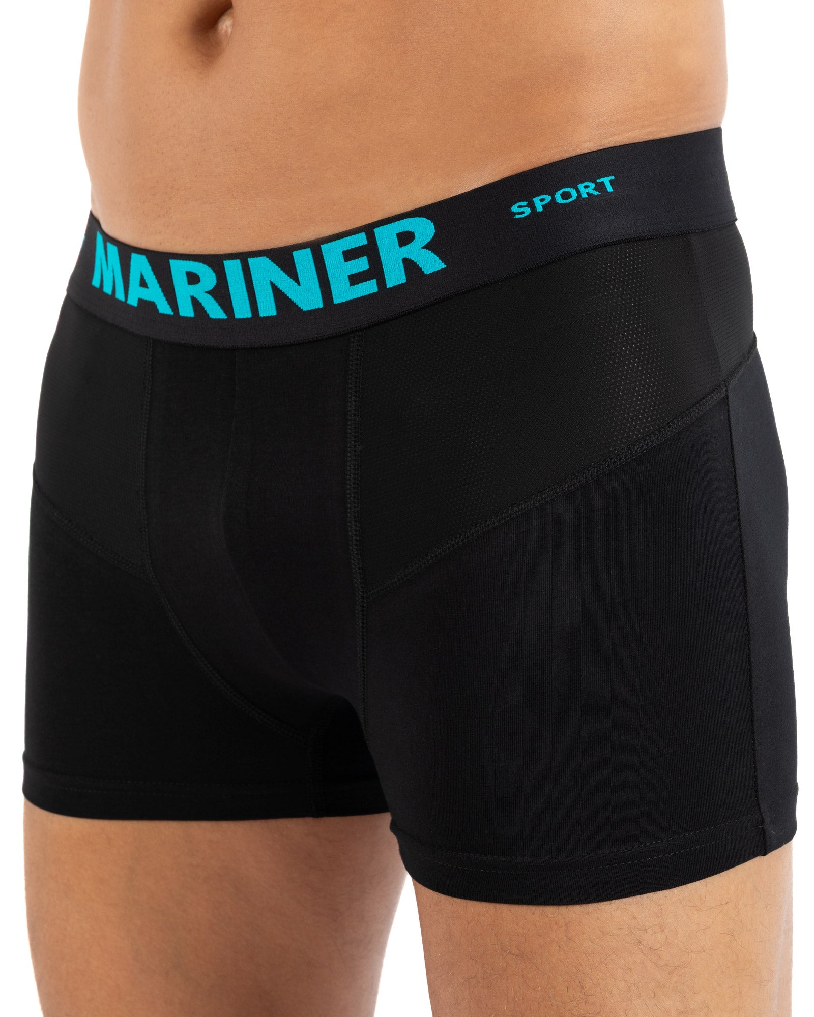 Open Lange Shorts Katoen Stretch ZWART