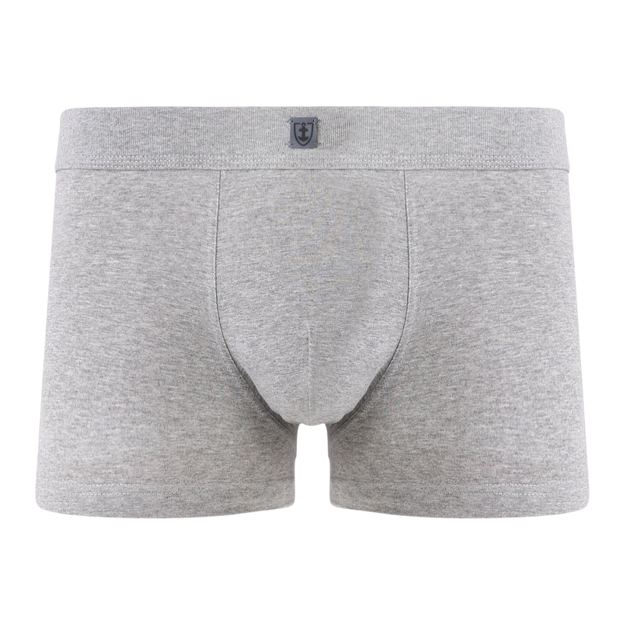 Shorty ceinture tricotée Coton Stretch GRIS CHINE 2101