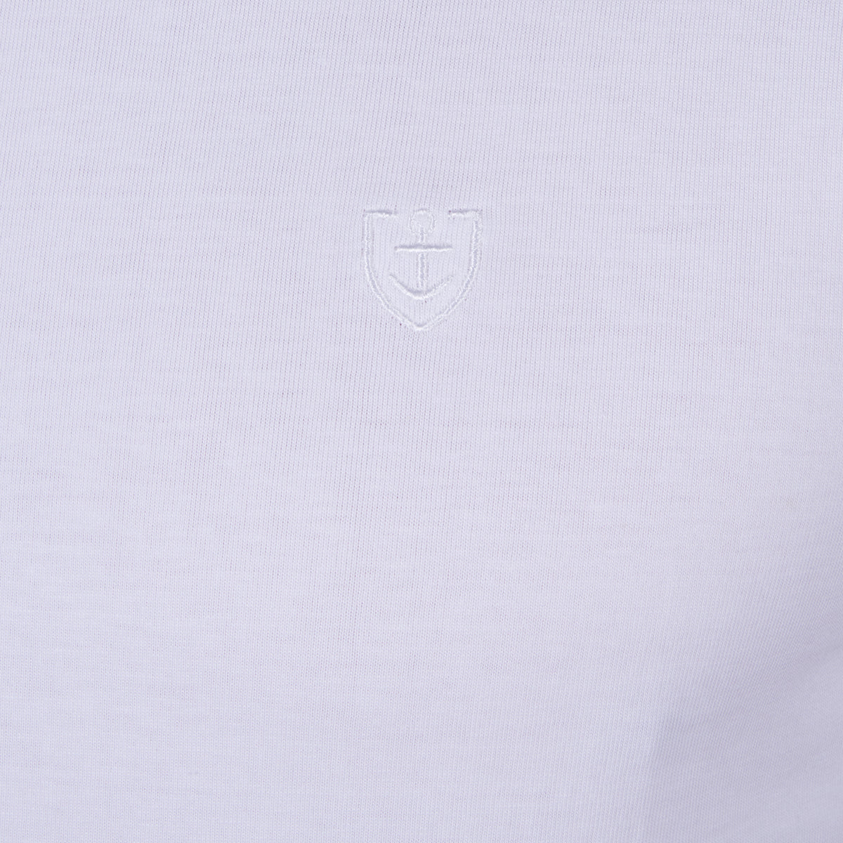 Puur gekamd katoen Jersey T-shirt WIT 6083