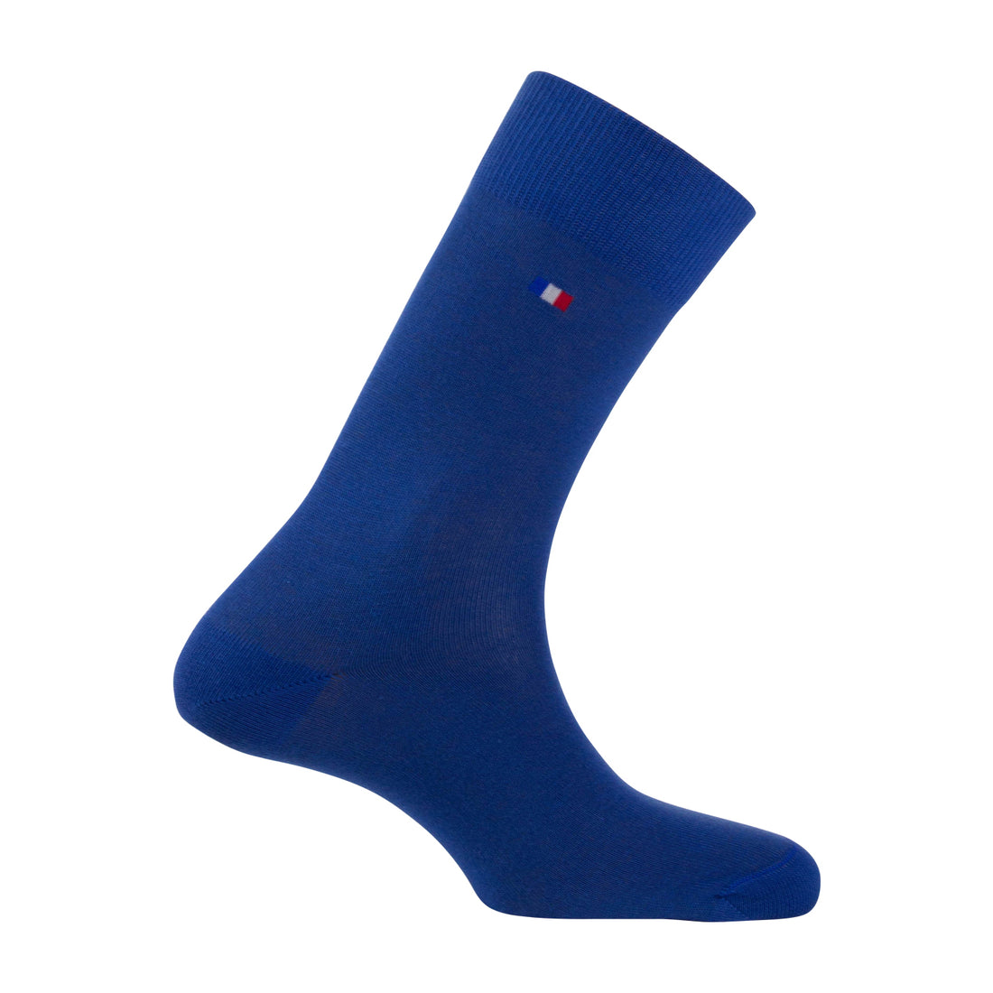 Chaussettes Coton Stretch BLEU Fabrication Française 9032