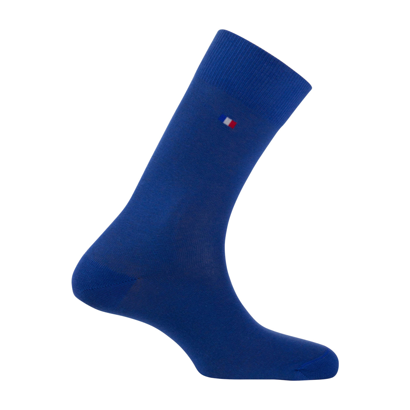 Chaussettes Coton Stretch BLEU Fabrication Française 9032