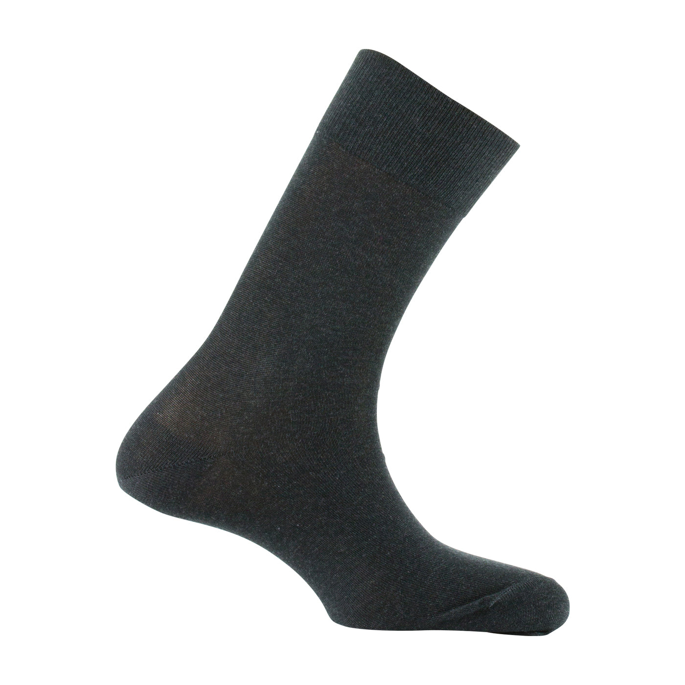 Chaussettes fil d Ecosse GRIS ANTHRACITE Fabrication Française 9035