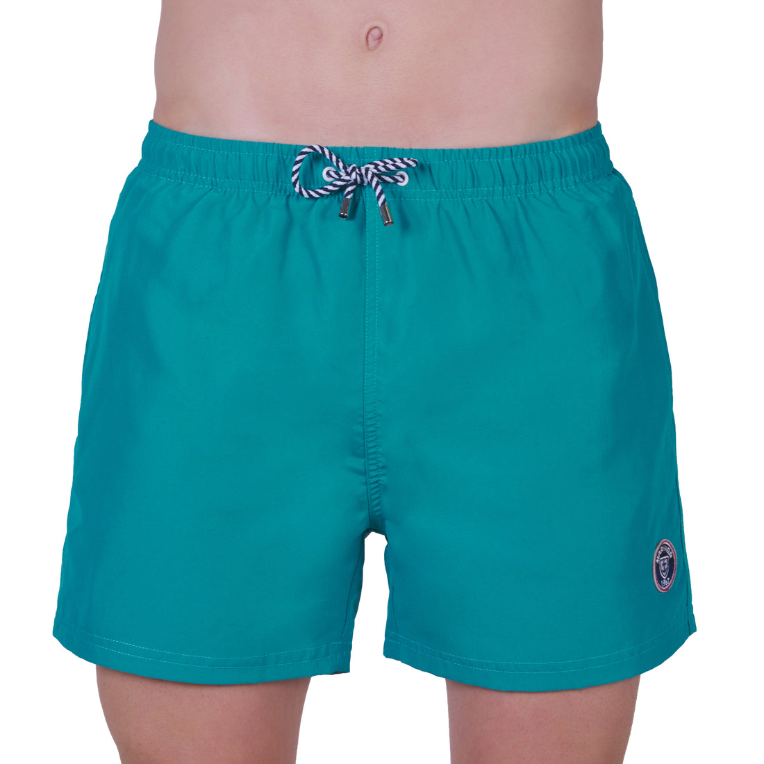 Short de bain avec doublure filet , VERT. Avec pochon de voyage 917