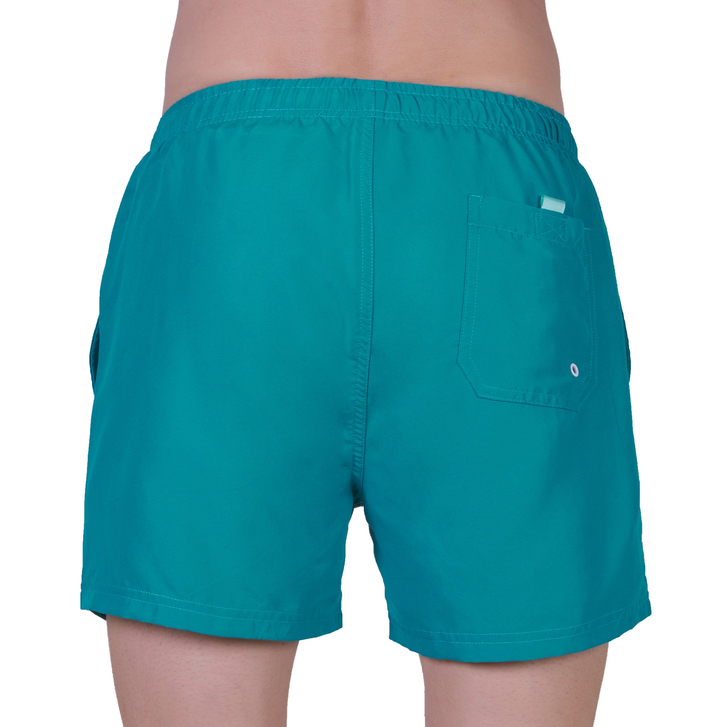 Short de bain avec doublure filet , VERT. Avec pochon de voyage 917