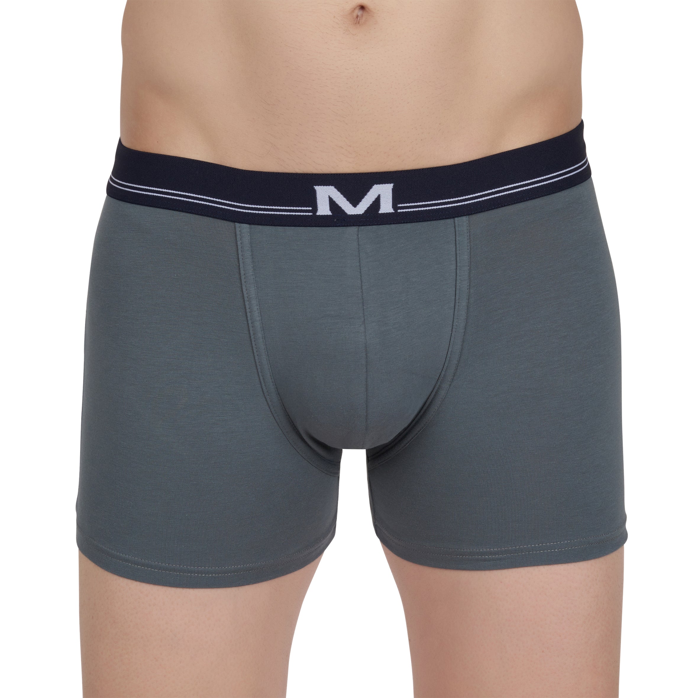 Lot de 2 Shortys en Coton BIO Stretch Safran et Anthracite B255.2