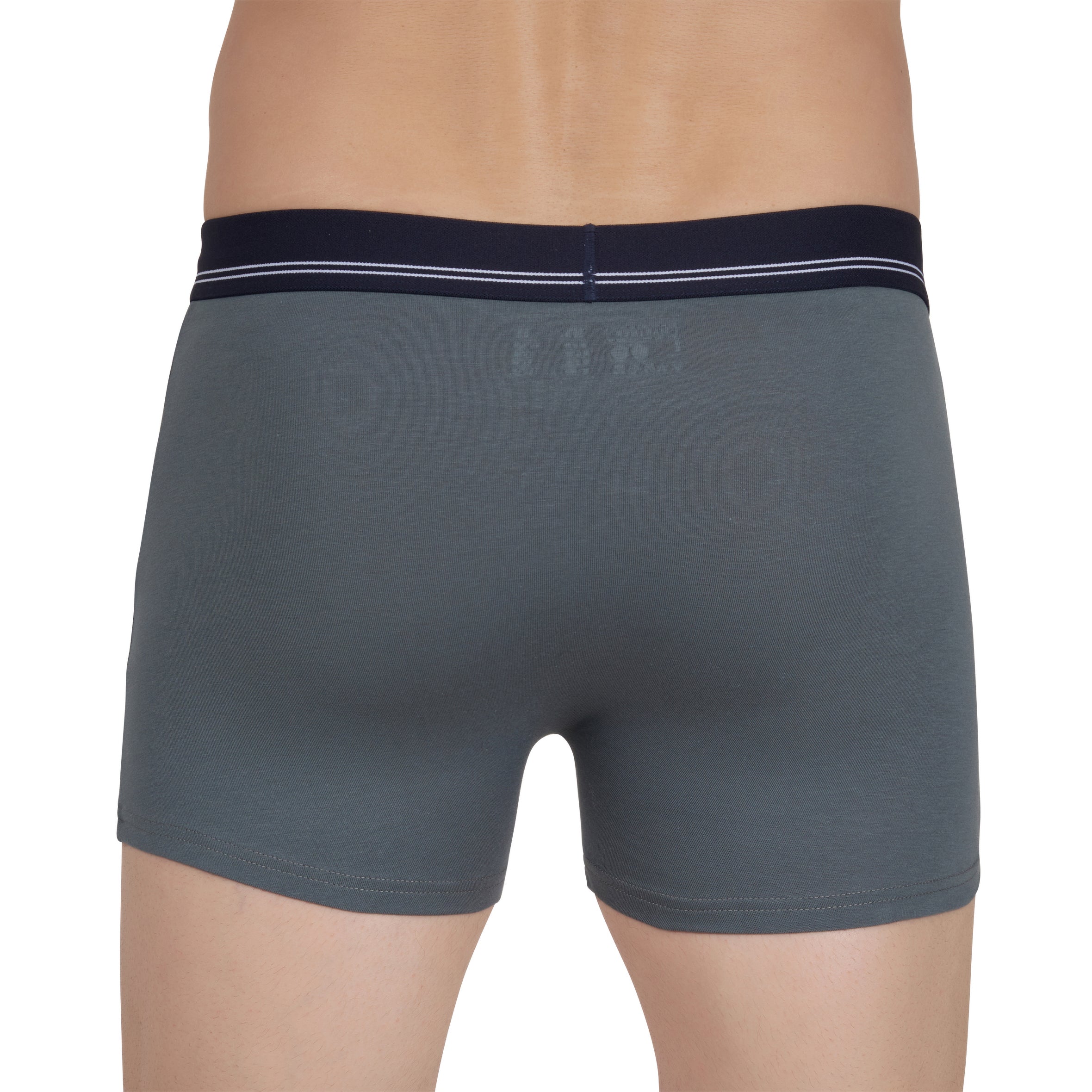 Lot de 2 Shortys en Coton BIO Stretch Safran et Anthracite B255.2