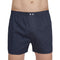 Lot de 2 Caleçons en Popeline Pur Coton Marine et Bleu