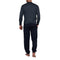 Joggingpyjama's in gemerceriseerd katoenjersey met marineopdruk