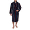 Peignoir de bain Eponge Velours rayé avec chaussons assortis