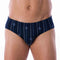 Lot de 2 Slips Taille Basse en Jersey de Coton Mercerisé Imprimé BLEU Pétrole et MARINE
