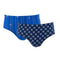 Lot de 2 Slips Taille HAUTE en Jersey de Coton Mercerisé Imprimé MARINE et BLEU