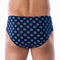 Lot de 2 Slips Taille HAUTE en Jersey de Coton Mercerisé Imprimé MARINE et BLEU