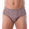 Lot de 2 Slips Taille HAUTE en Jersey de Coton Mercerisé Imprimé MARINE et MOKA