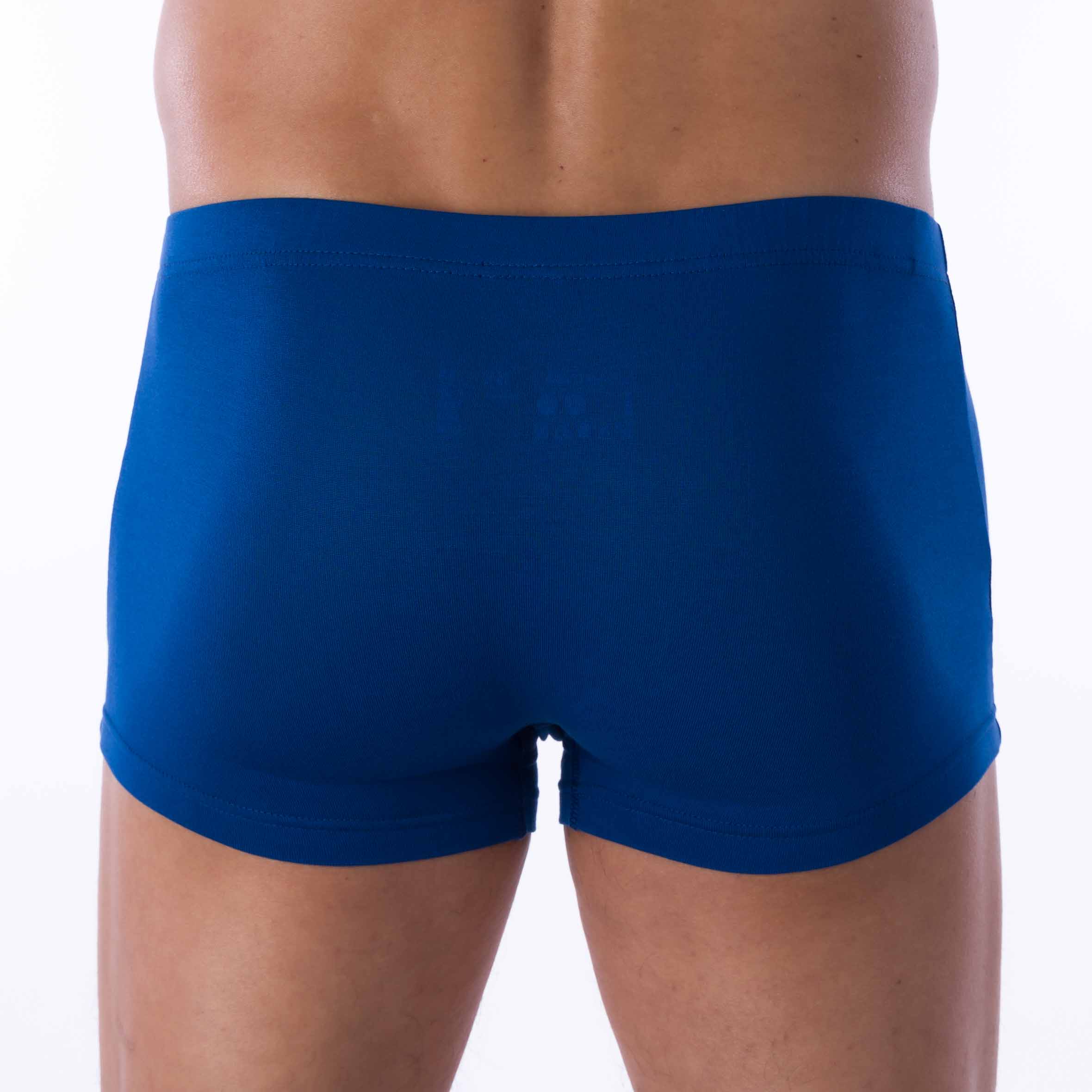 Shorty Ceinture Enrobée en Micromodal Stretch Bleu C244