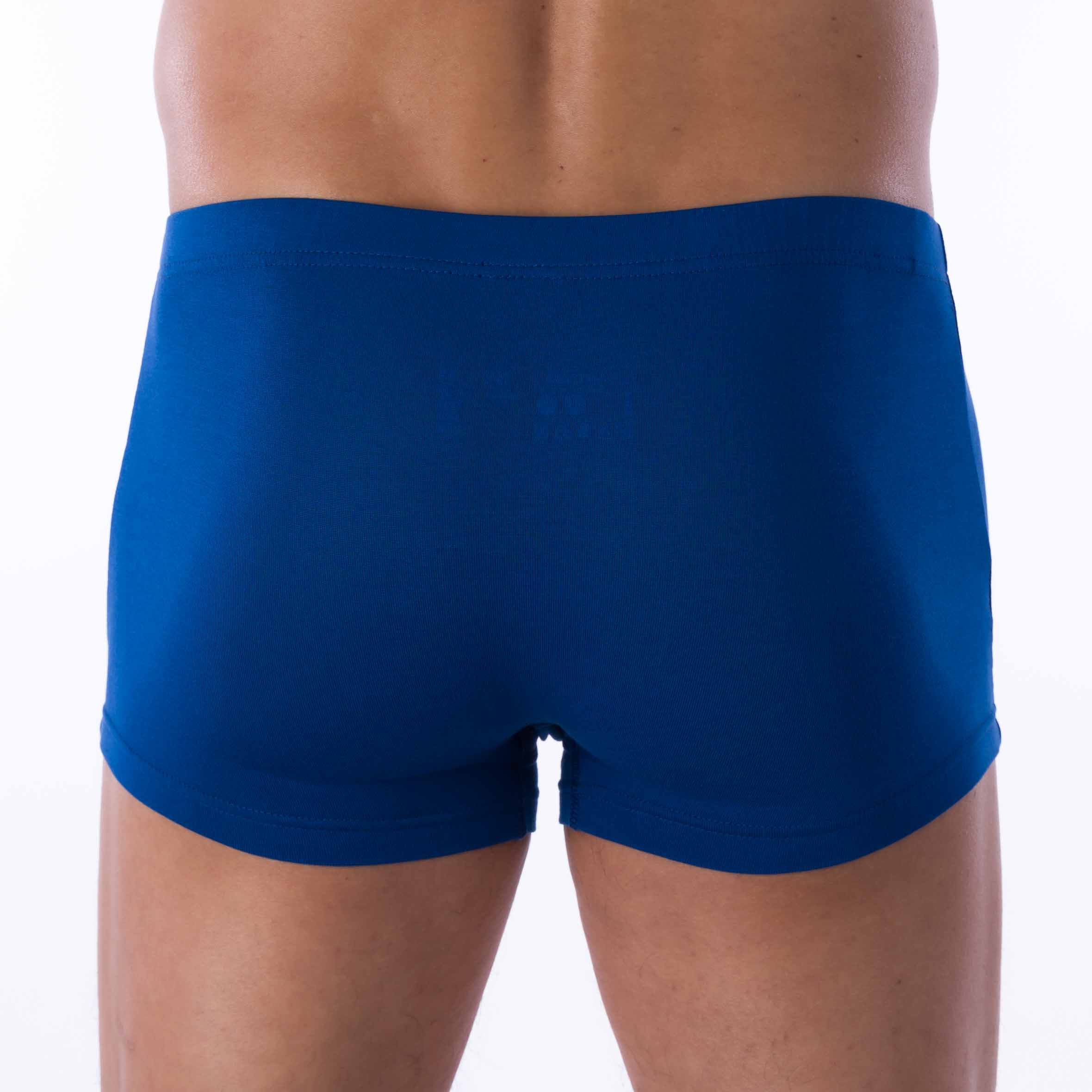 Shorty Ceinture Enrobée en Micromodal Stretch Bleu