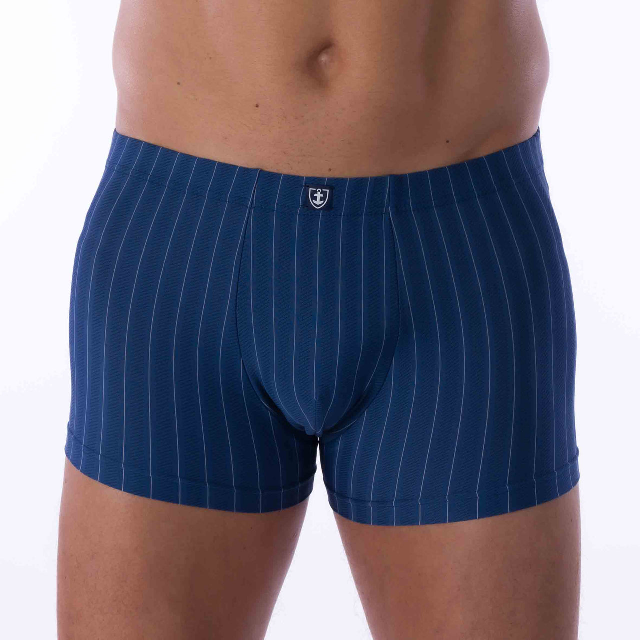 Lage taille slip Microvezel jacquard BLAUW