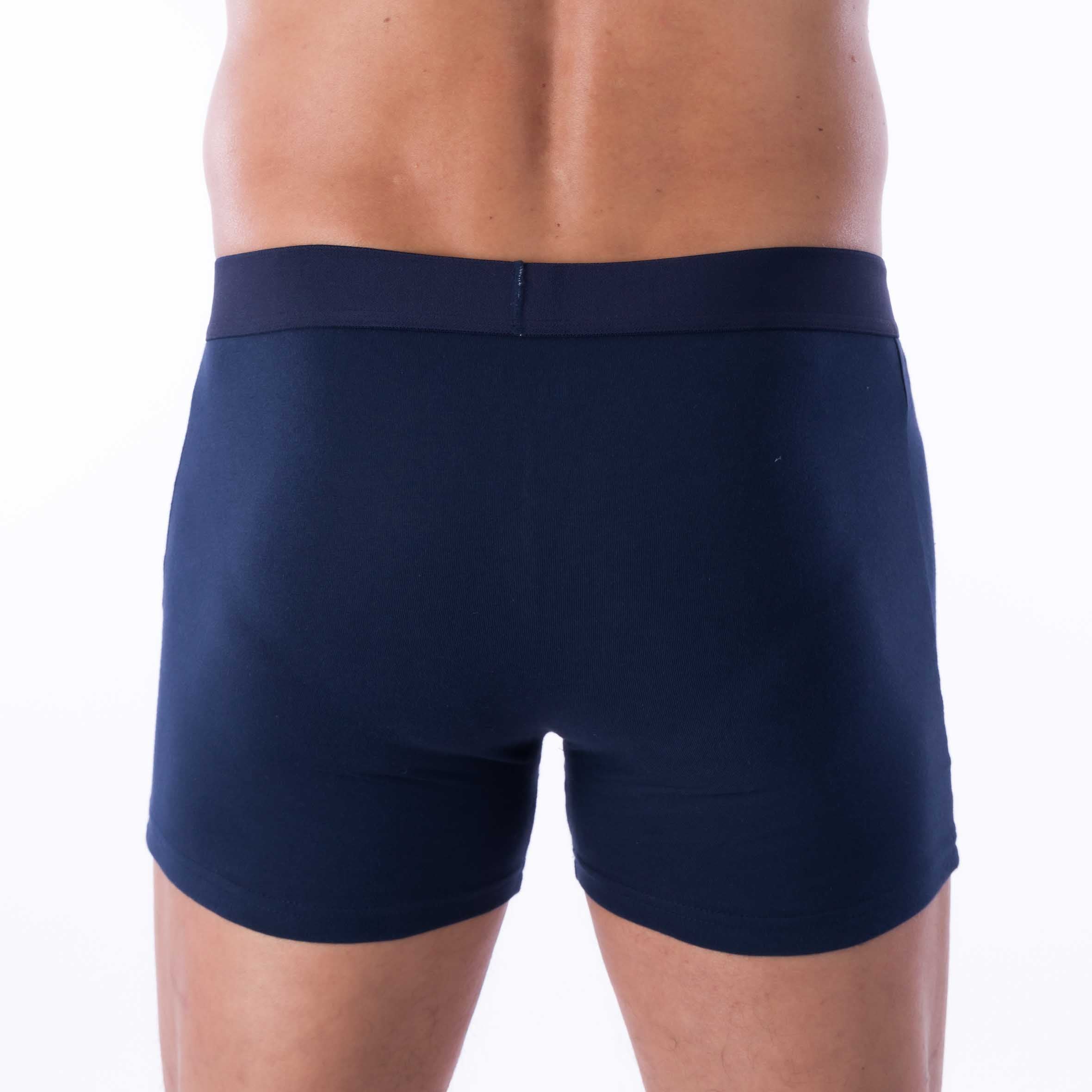 Lot de 2 Shortys en Coton BIO Stretch MARINE C285.2