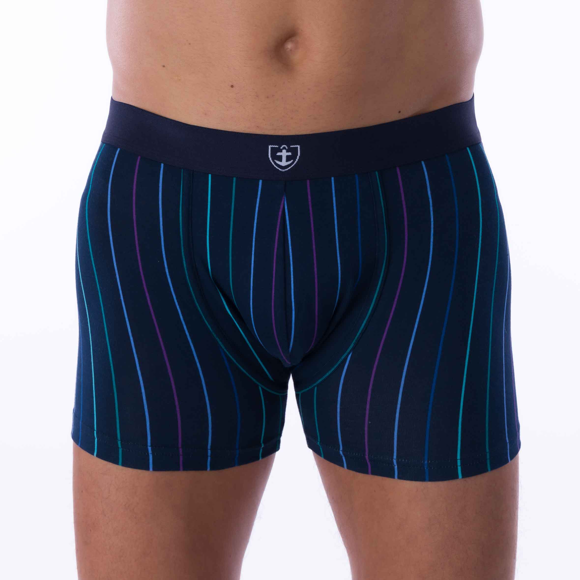 Lot de 2 Shortys en Coton BIO Stretch MARINE et LAGON C290.2
