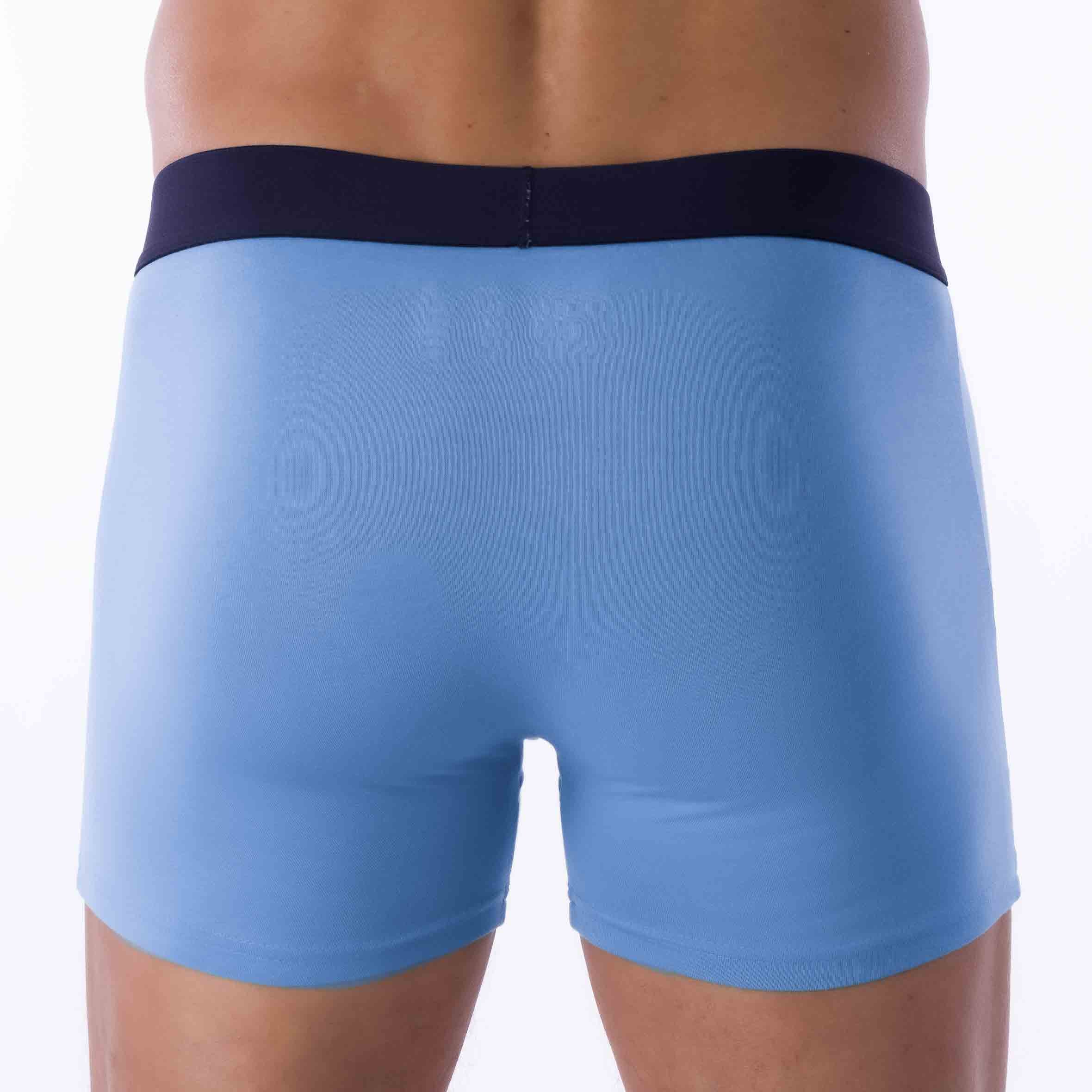 Lot de 2 Shortys en Coton BIO Stretch MARINE et MER