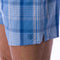 Blauw-wit Geruite Katoen Popeline Boxershort