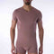 V-hals T-Shirt Blauw Bamboe