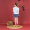 Pyjama Femme Court en Jersey et Crêpe de Coton CIEL