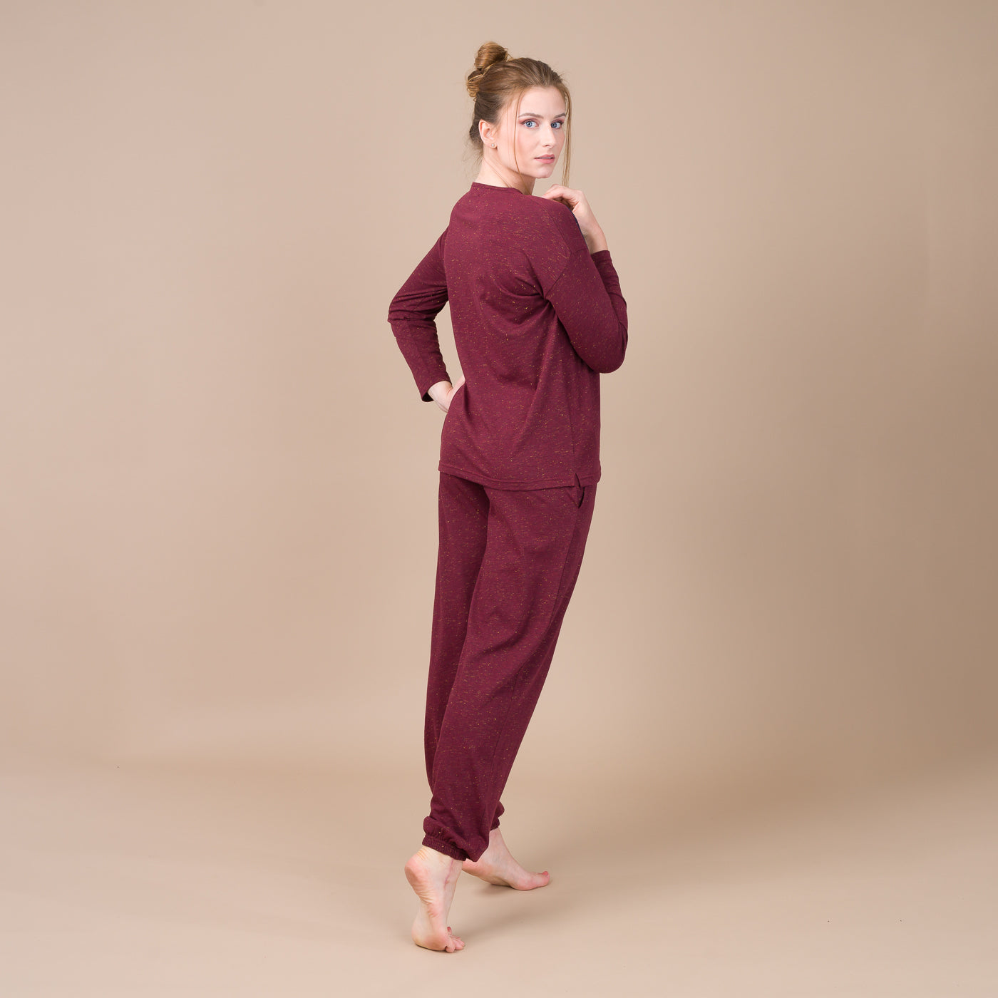 Pyjama Femme Col Rond en Jersey avec Lurex GRENADE BF410