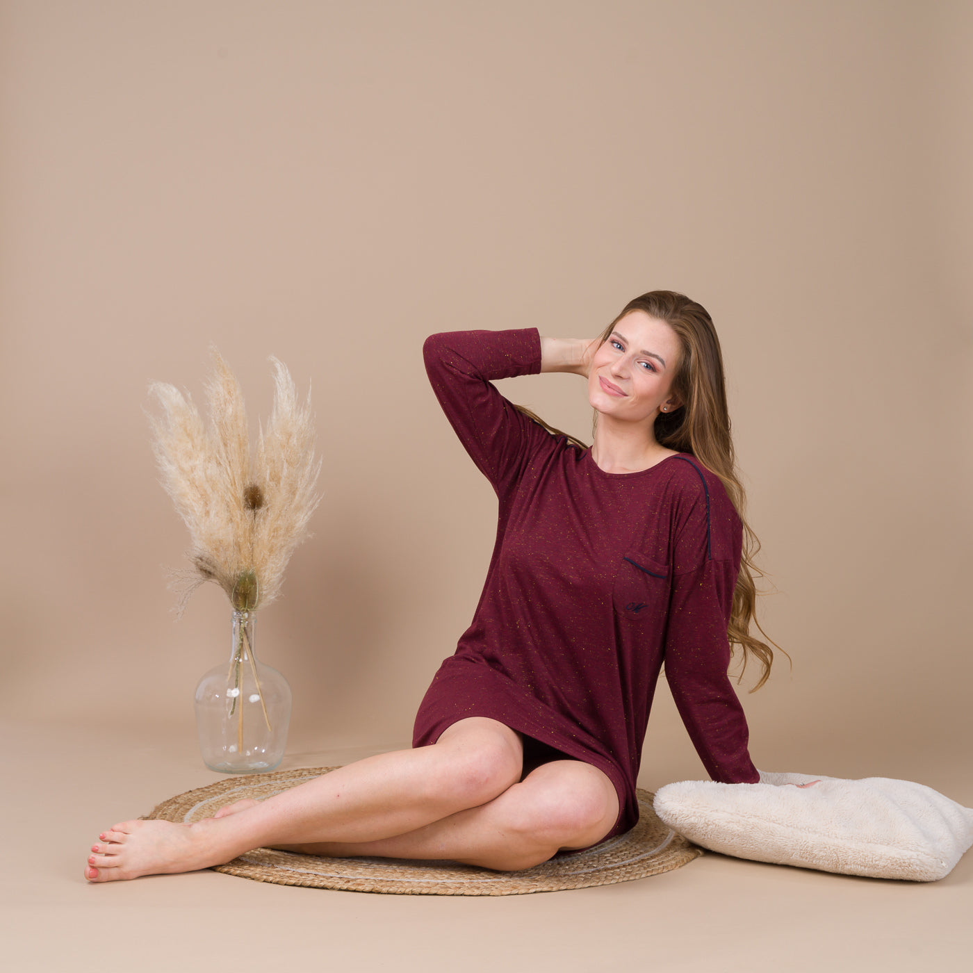 Liquette Femme Col Rond en Jersey avec Lurex GRENADE BF804