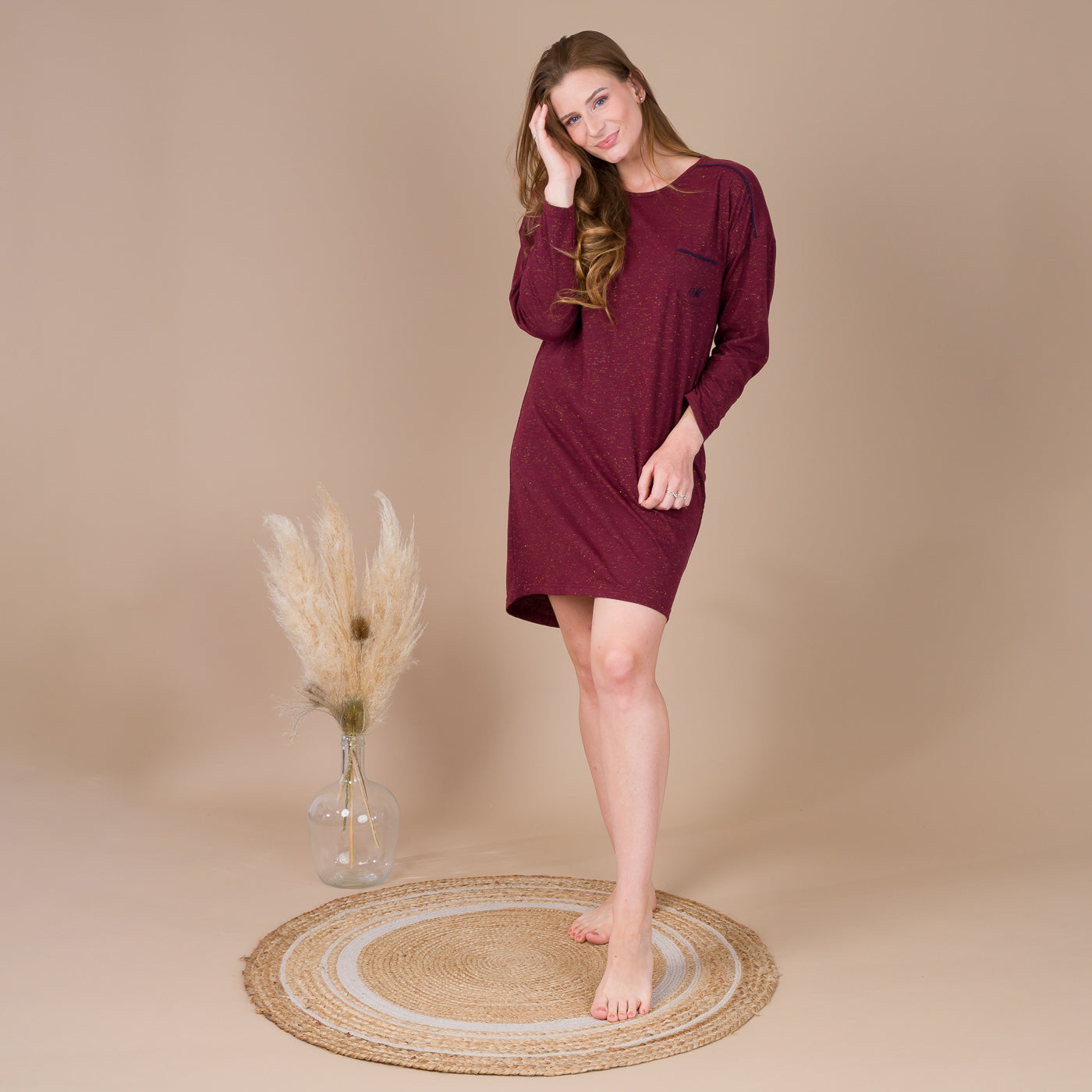 Liquette Femme Col Rond en Jersey avec Lurex GRENADE BF804