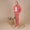 Open lange Pyjama in Poplin Vakjes MARINE