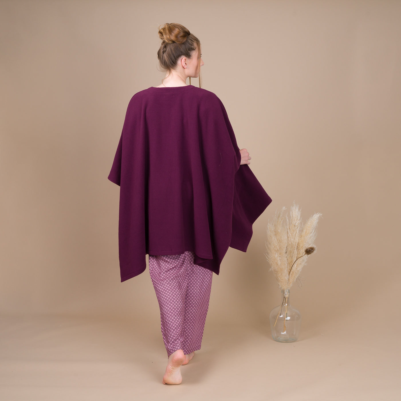 Poncho Femme en Maille Polaire SANGRIA BF701