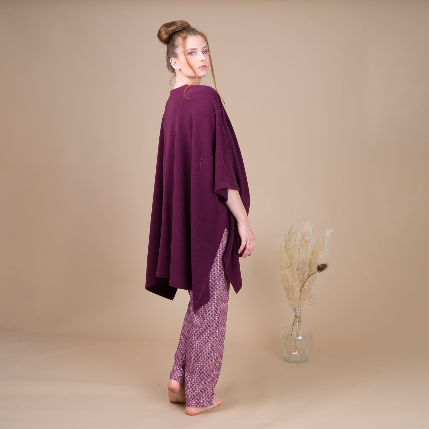 Poncho Femme en Maille Polaire SANGRIA BF701
